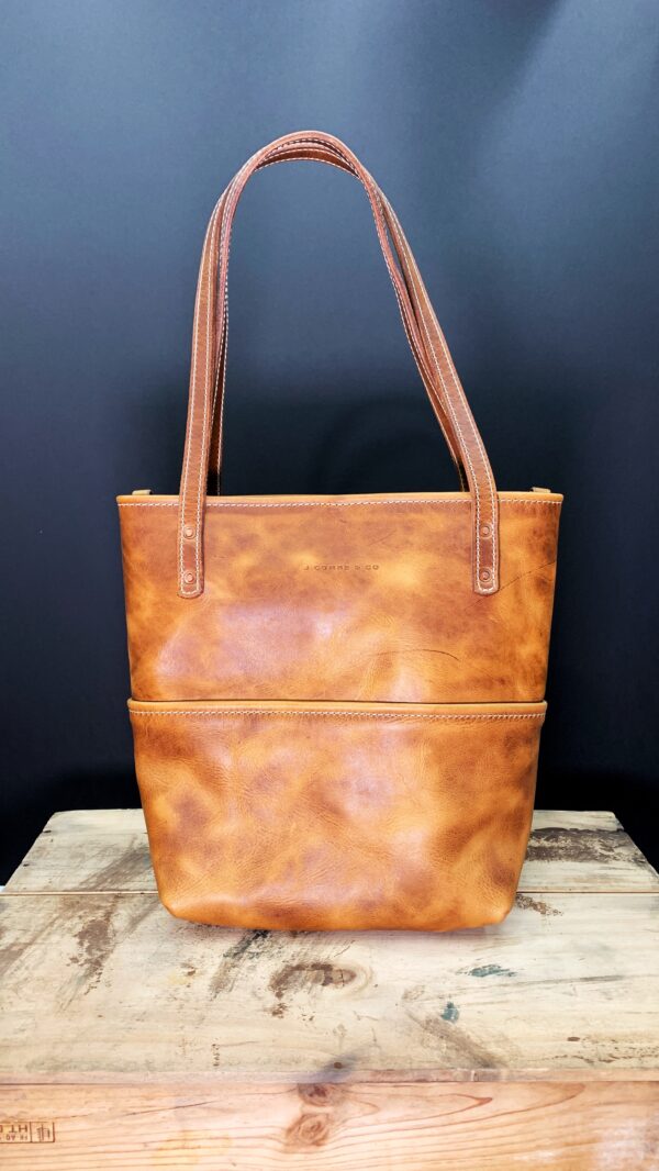 Handmade Leather Tote Bag - Image 4