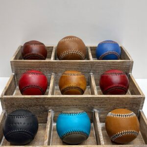 Handcrafted Leather Baseball (multiple colors)
