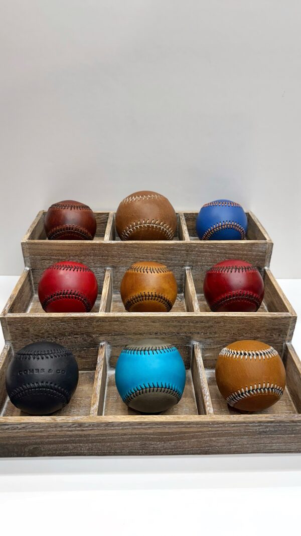 Handcrafted Leather Baseball (multiple colors)