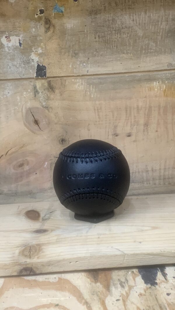 Handcrafted Premium Leather Baseball - Black